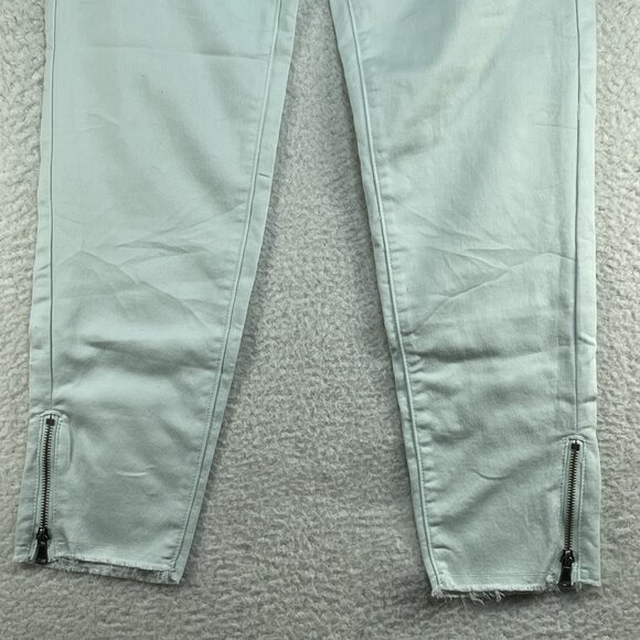 Kancan Jeans Women Size 28 Mint Green Low Rise Skinny Tapered Zip Ankle 30x27 - Picture 3 of 14
